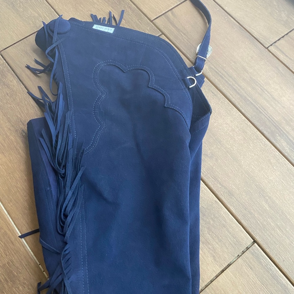 Hobby Horse Ultrasuede chaps, pants and belt